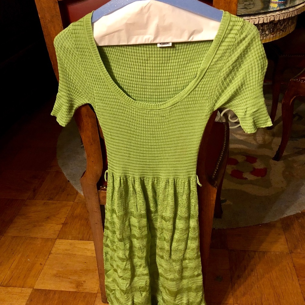 Missoni lime green dress size 40